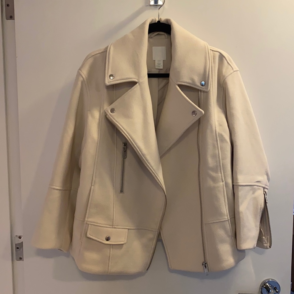 H&M moto oversized jacket